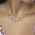 Lippan Shine Gold & Diamond Necklace,,hi-res view 2