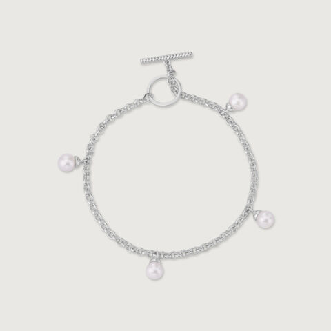 Bubbly Chic Silver Bracelet