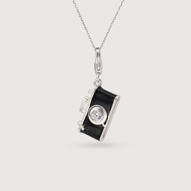 Snapshot Sparkle Camera Silver Charm,,hi-res image number null