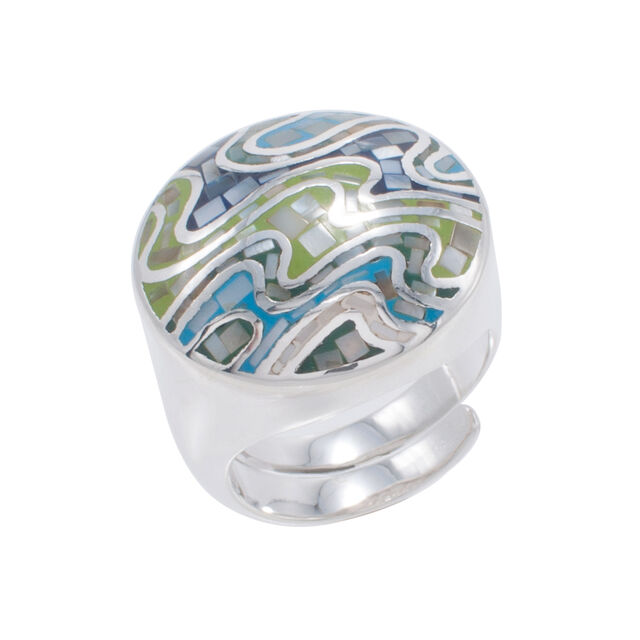 Capture The Ocean In A Silver Ring,,hi-res image number null