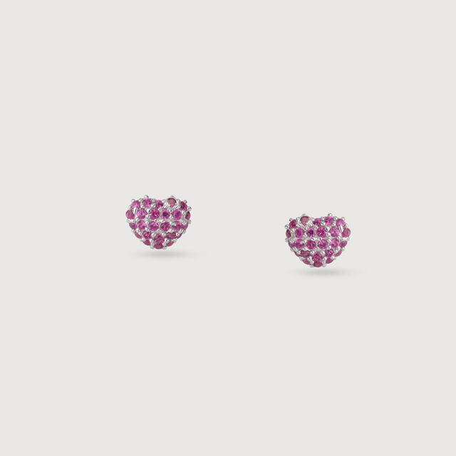 Playful Crush Silver Earrings and Necklace Set,,hi-res image number null