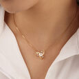 Starry Perfection 14KT Diamond and Pearl Pendant,,hi-res view 1