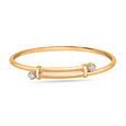 Mamma Mia 14 KT Yellow Gold Glow of Love  Bangle for Kids,,hi-res view 2