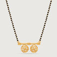 Spiral Splendour 22 Kt Gold Vati Mangalsutra,,hi-res view 3