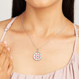 Petal Pop Mother Of Pearl Silver Necklace,,hi-res view 2