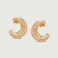 Bold Radiance Gold Stud Earrings,,hi-res view 2