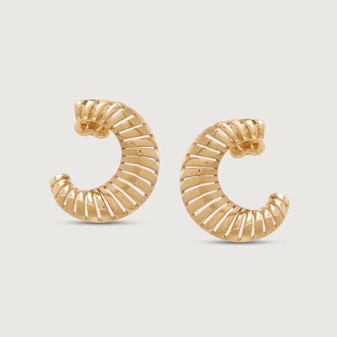 Bold Radiance Gold Stud Earrings