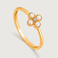 Pearl Adorned Diamond Finger Ring,,hi-res view 3