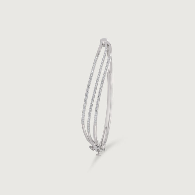 Graceful Layered Silver Bangle,,hi-res image number null