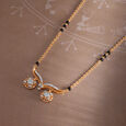 Eternal Eclat 18 Kt Gold and Diamond Vati Mangalsutra,,hi-res view 1