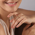 Meteor Trail 14KT Diamond Finger Ring,,hi-res view 2