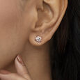 Blossom Spark Gold & Diamond Stud Earrings,,hi-res view 2