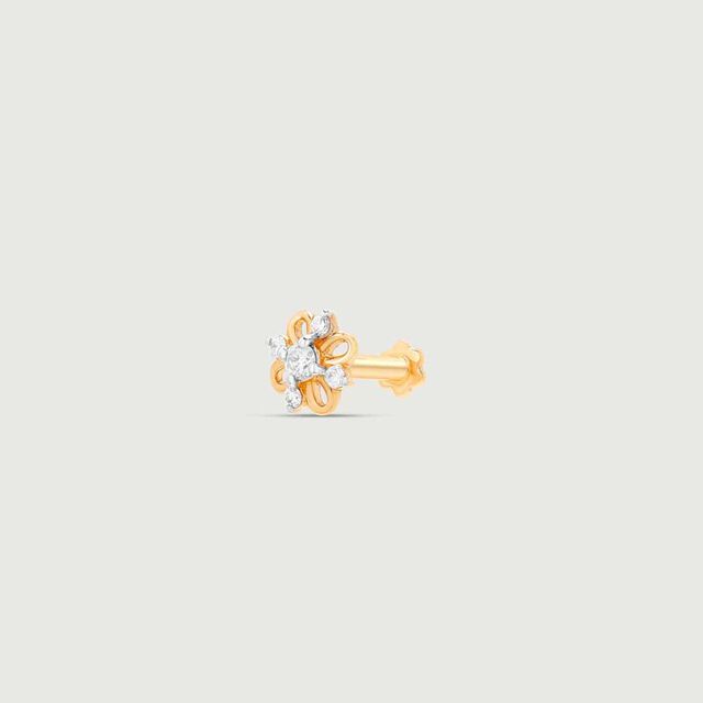 Bloom Pop Diamond Nose Pin,,hi-res image number null