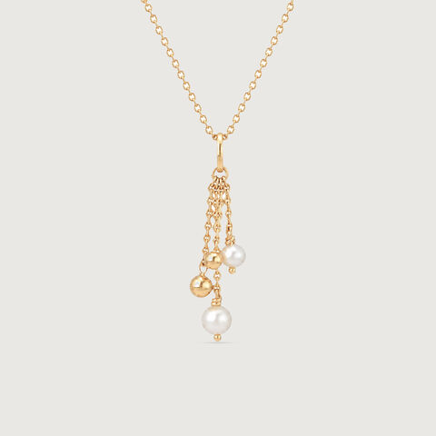 Graceful Cascade Pearl Pendant