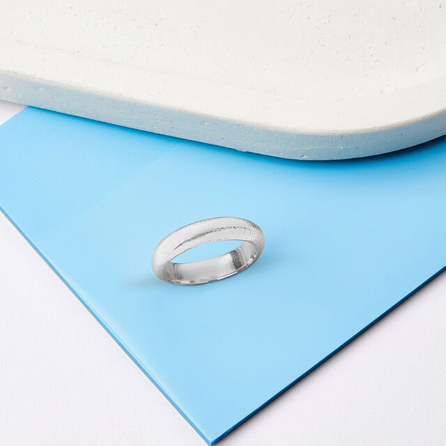 Metallic Grace Silver Finger Ring,,hi-res image number null