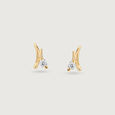 Petite Flair Diamond Earrings,,hi-res view 3