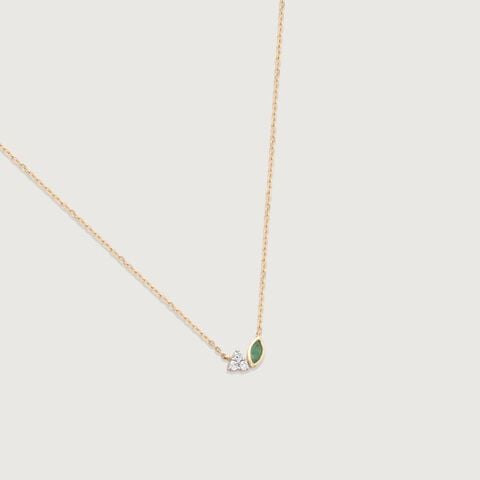 Verdant Whisper Diamond Necklace