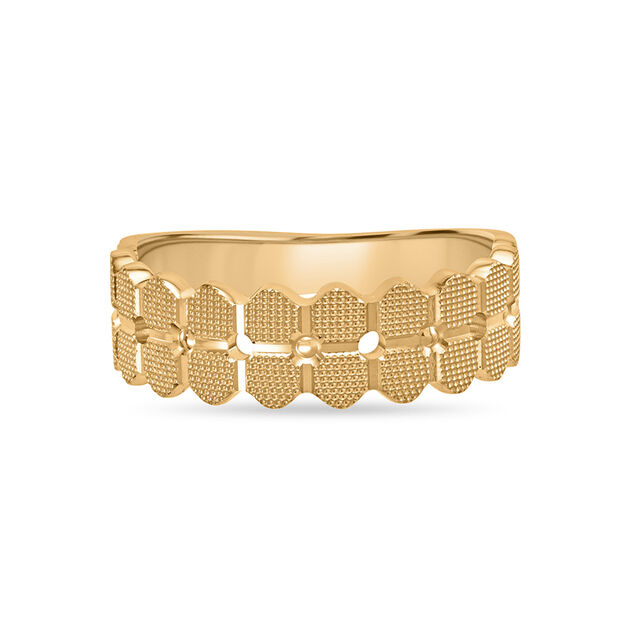 18KT Yellow Gold Deco Ring,,hi-res image number null