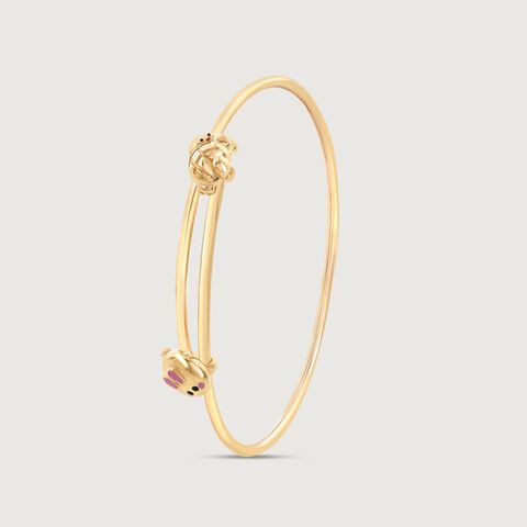 Pawfect Bear Gold Bangle