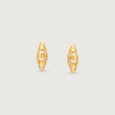 Sculptural Radiant Gold Stud Earrings,,hi-res view 3