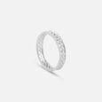 Sleek Geometric Silver Finger Ring,,hi-res view 4