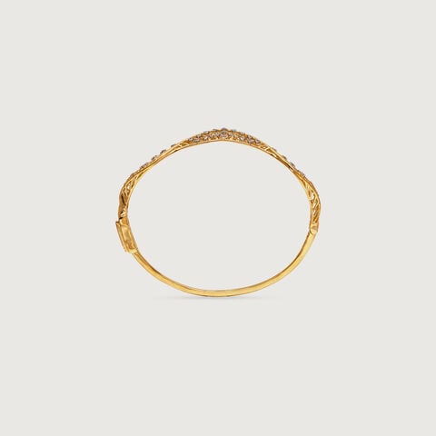 Woven Rhythm Diamond Bangle