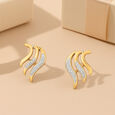 Groovy Glint Diamond Earrings,,hi-res view 1