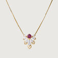 Radiant Spiral Ruby & Diamond Pendant,,hi-res view 2