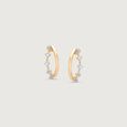 Effortless Spark Diamond Hoop Earrings,,hi-res view 3