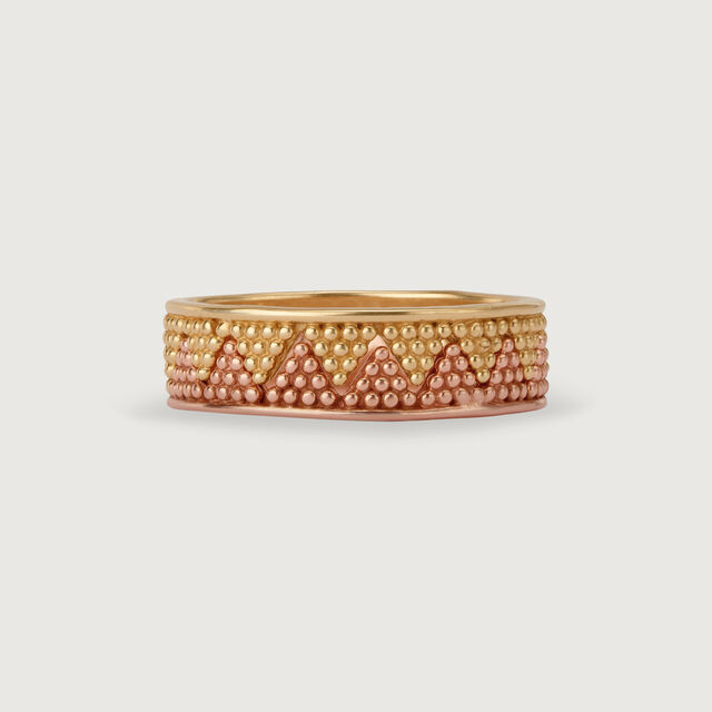 Yellow And Dual Tone Unity 14KT Yellow and Rose Gold Finger Ring,,hi-res image number null