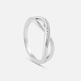 Sparkling Infinity Silver Finger Ring,,hi-res view 4