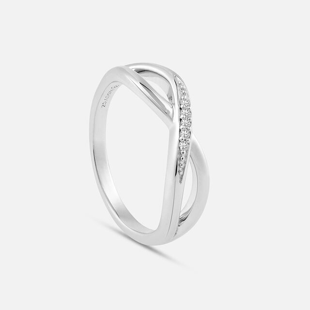 Sparkling Infinity Silver Finger Ring,,hi-res image number null