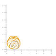 14KT Yellow Gold Pendant With Stylised Circular Design,,hi-res view 4