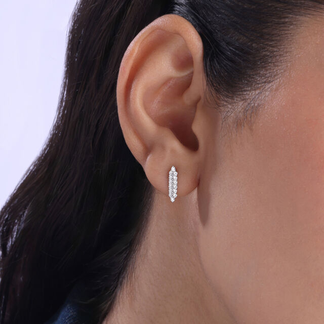 Classic Glow Silver Drop Earrings,,hi-res image number null