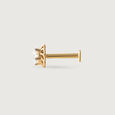 Ethereal Glow Gold and Diamond Nose Pin,,hi-res view 3