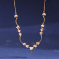 Crescent Charisma 14KT Diamond Necklace,,hi-res view 1