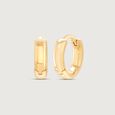 Chic Bloom Gold Hoop Earrings,,hi-res view 4
