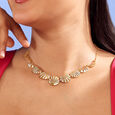 Golden Ray Diamond Necklace,,hi-res view 2