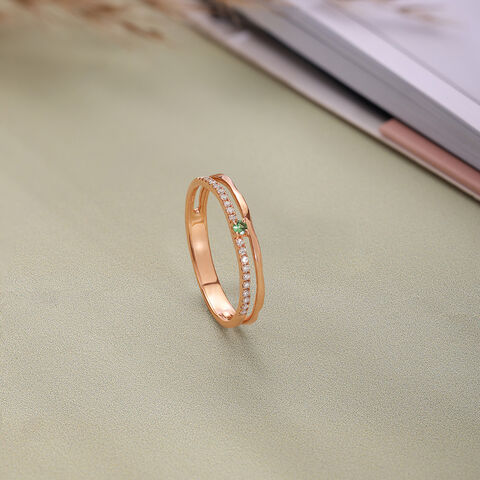 Lime Glint Diamond Ring