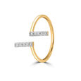 14KT Yellow Gold Radiant Orbit Adjustable Diamond Ring,,hi-res view 3