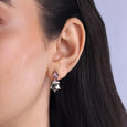 Twinkle Geo Silver Drop Earrings,,hi-res view 2
