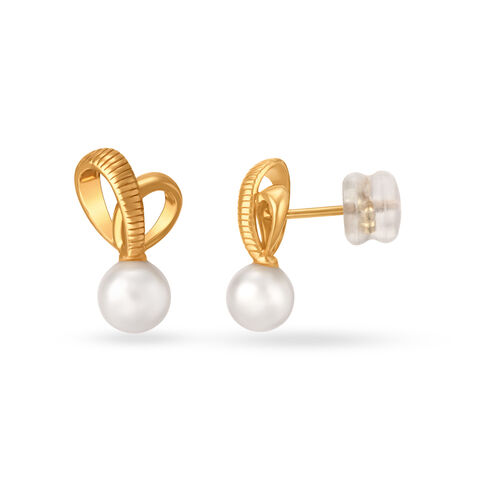 The Tell-Tale Heart Yellow Gold Drop Earrings