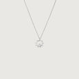 Radiant Halo Silver Necklace,,hi-res view 3