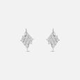 Luminous Radiant Silver Stud Earrings,,hi-res view 3