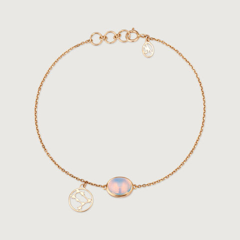 14KT Gemini Birthstone Yellow Gold Bracelet