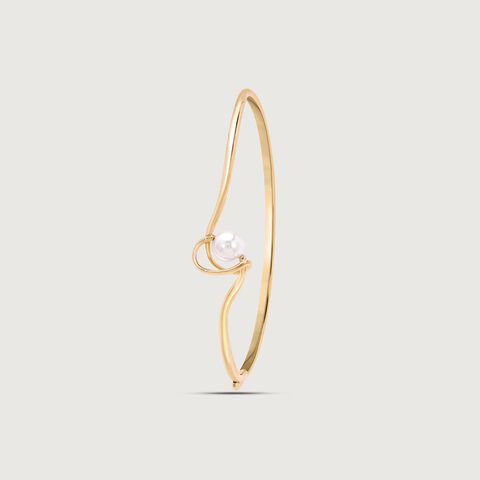 Aura Knot Pearl Bangle