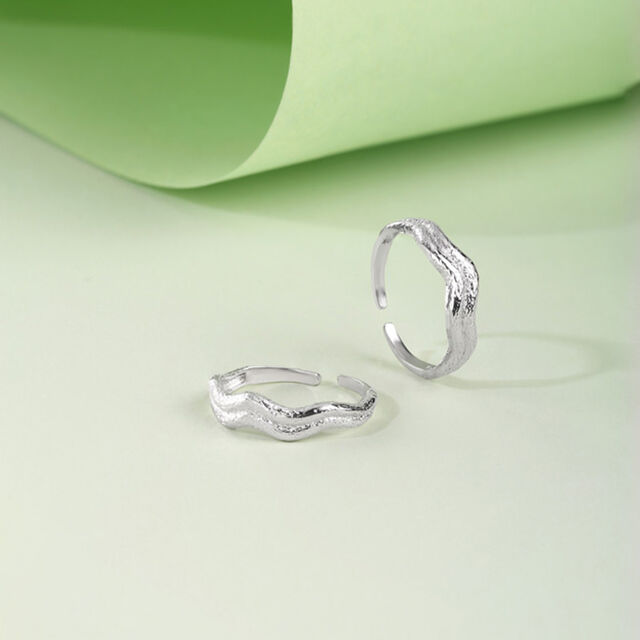 Tidal Glint Silver Toe Ring,,hi-res image number null