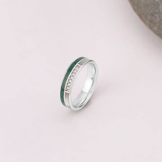 Mother of Pearl Luxe Silver Ring,,hi-res image number null