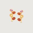 Vivid Charm Sapphire Hoop Earrings,,hi-res view 3