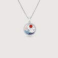 Mother of Pearl Sunny Silver Pendant,,hi-res view 3